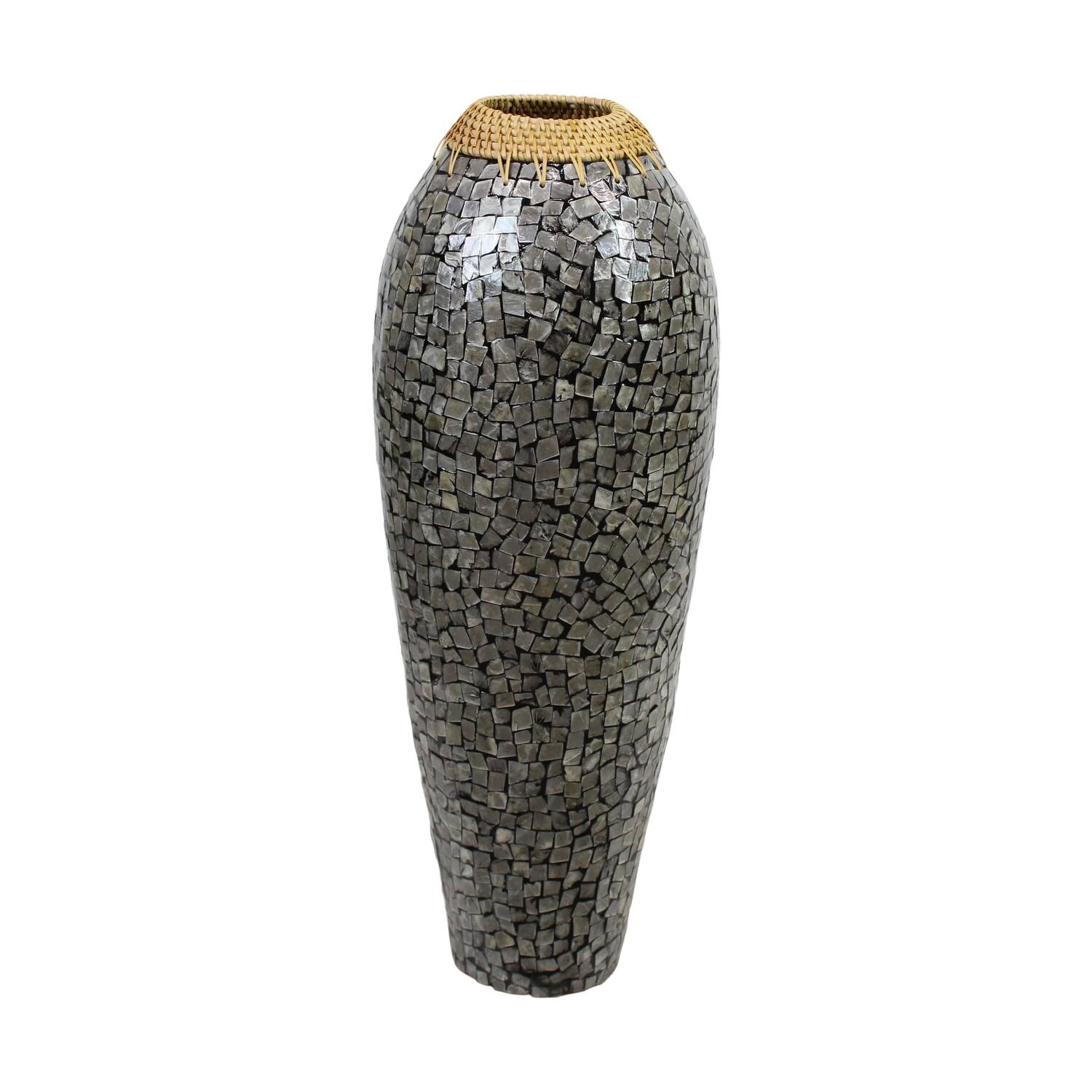 Vase rattan 26x26x65cm FSC 100%
