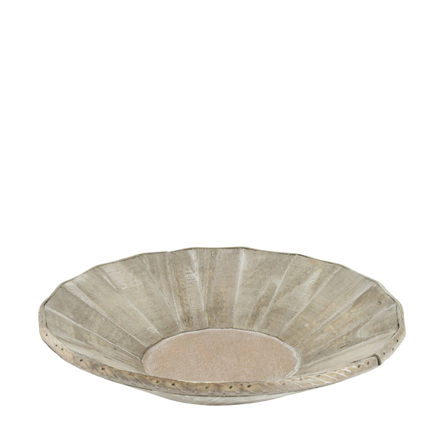 Plate round pine wood 29x29x5cm FSC 100%