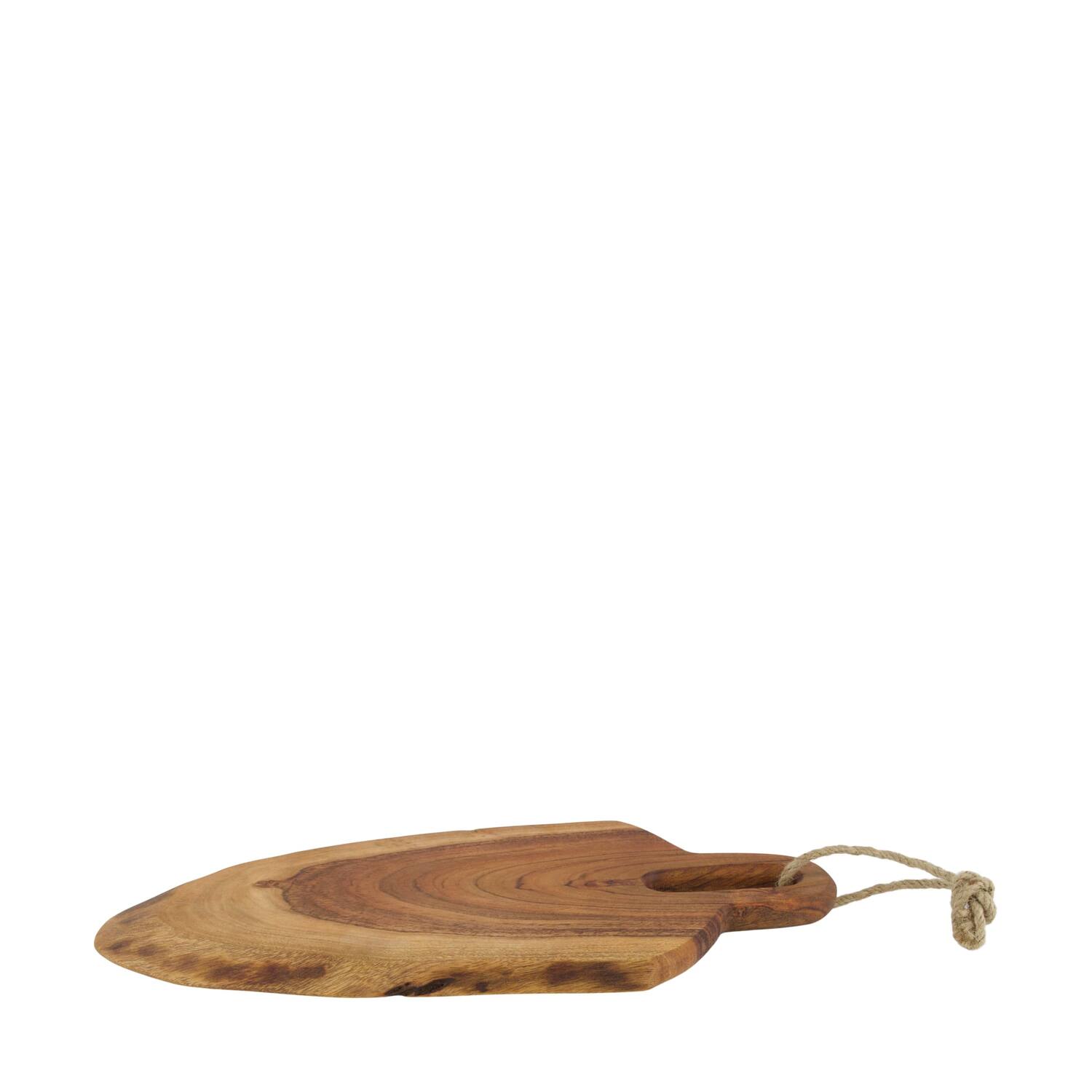 Plate with rope acacia wood 38x17x1.5cm FSC 100% - Natural