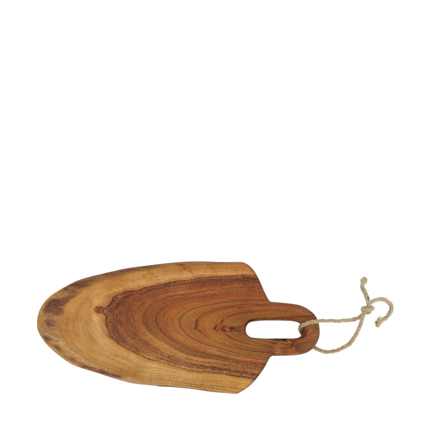 Plate with rope acacia wood 38x17x1.5cm FSC 100% - Natural
