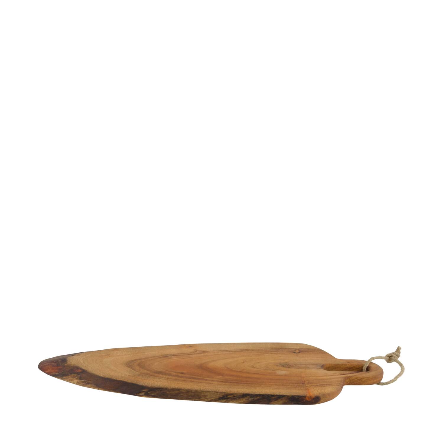 Plate with rope acacia wood 58x20x1.5cm FSC 100%
