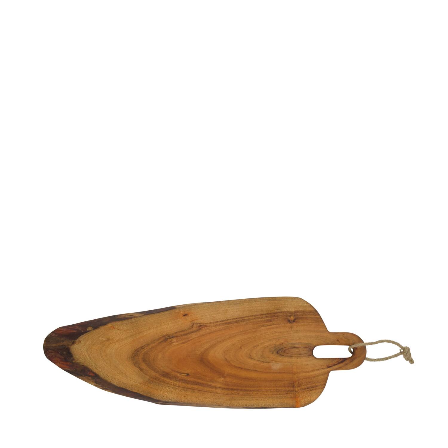 Plate with rope acacia wood 58x20x1.5cm FSC 100%
