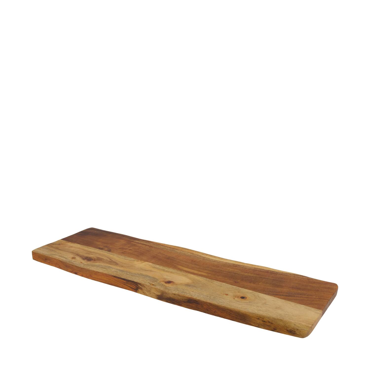 Plate rectangular acacia wood 58x18x1.5cm FSC 100% - Natural