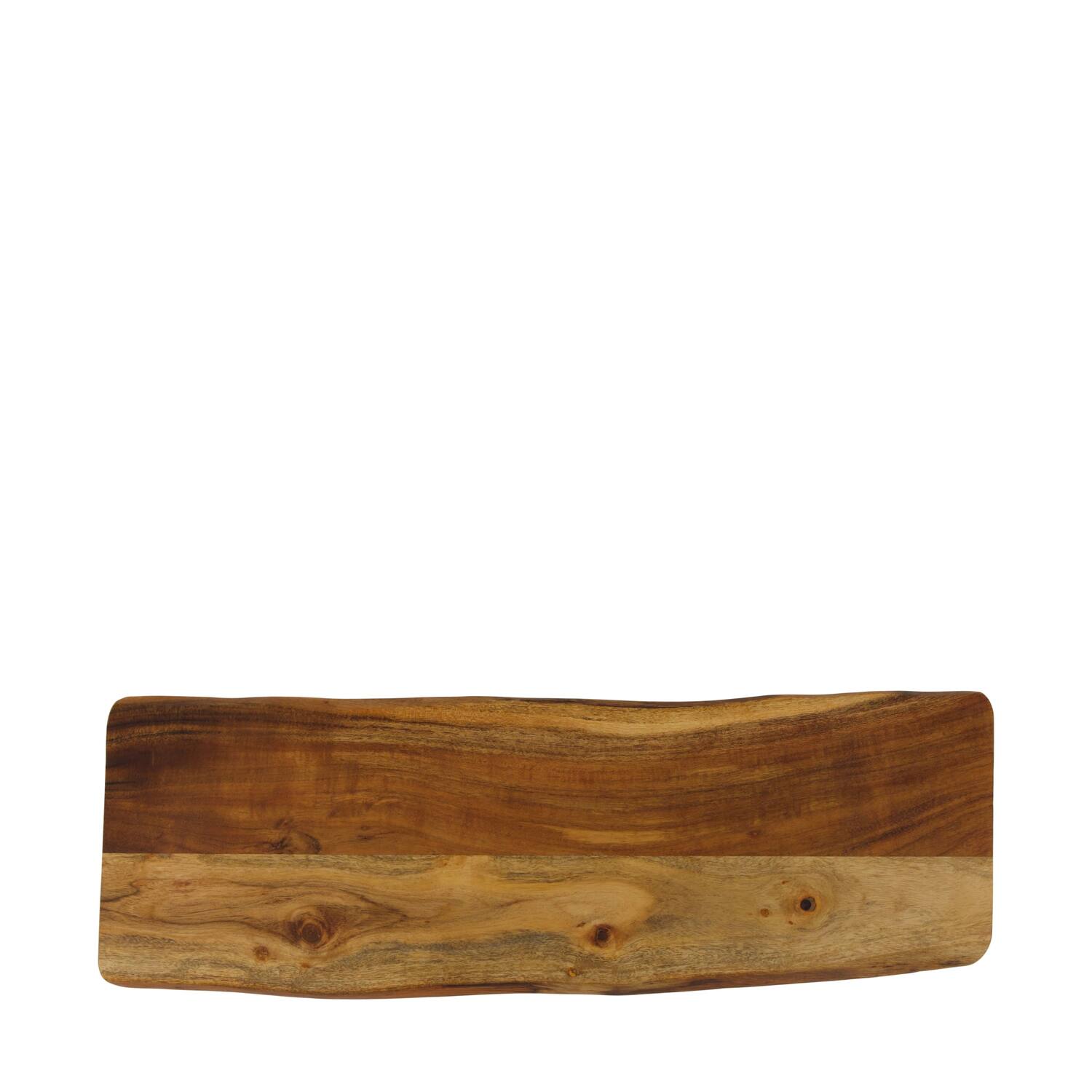 Plate rectangular acacia wood 58x18x1.5cm FSC 100% - Natural
