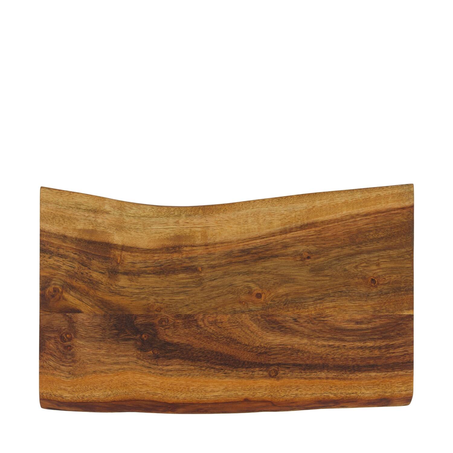 Plate rectangular acacia wood on feet 36x21x5cm FSC 100% - Natural