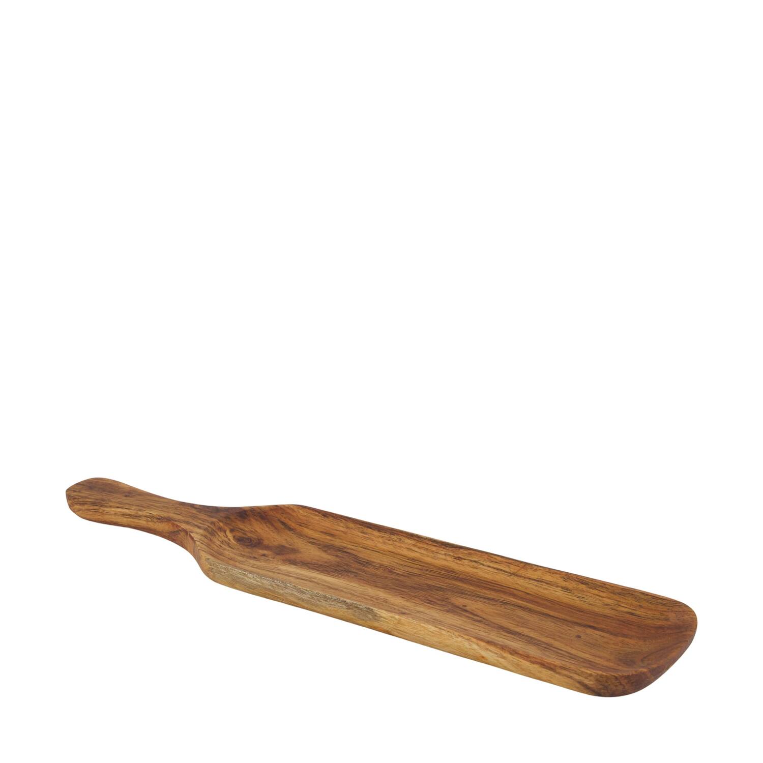 Tray acacia wood with handle 38x9x1.5cm FSC 100%