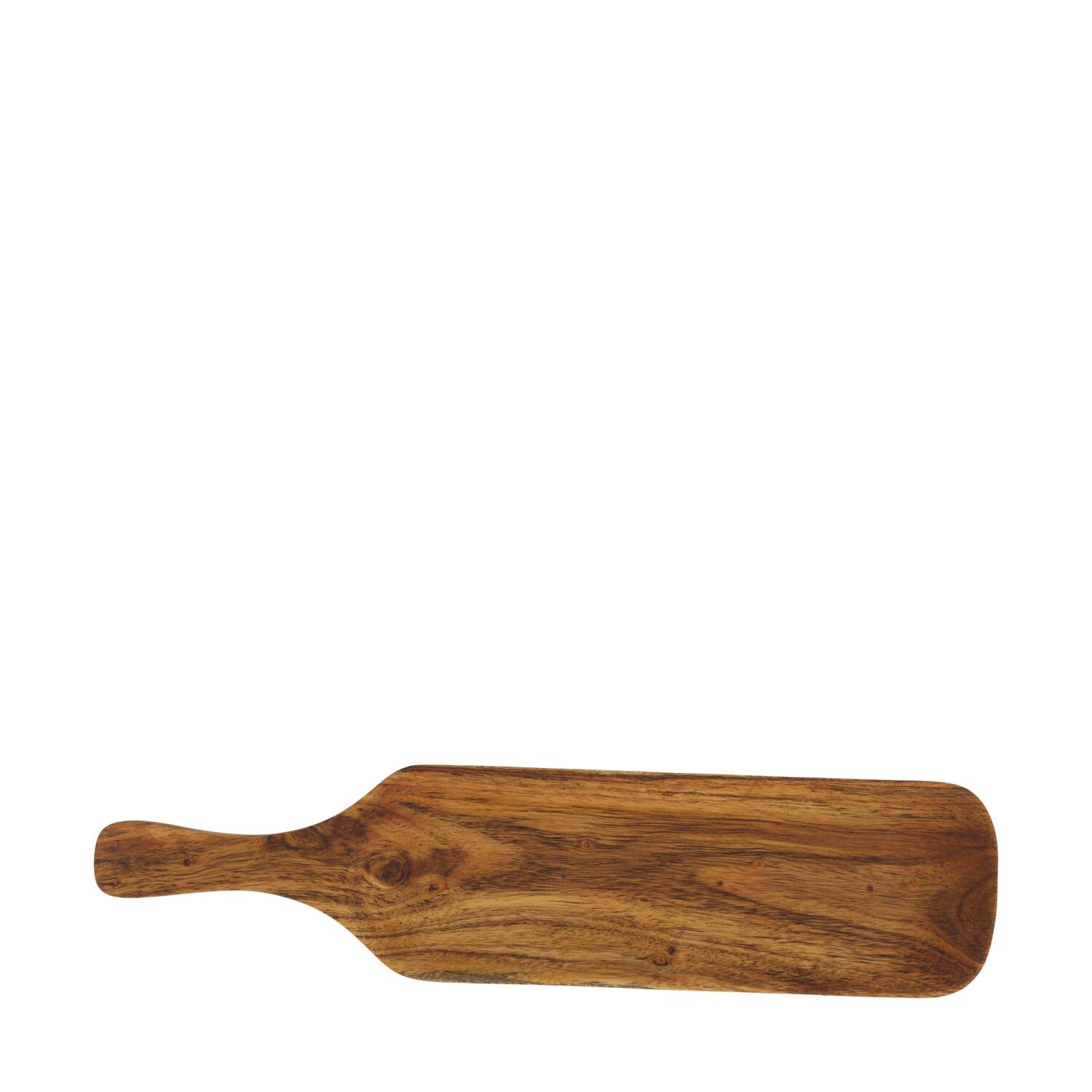 Tray acacia wood with handle 38x9x1.5cm FSC 100%