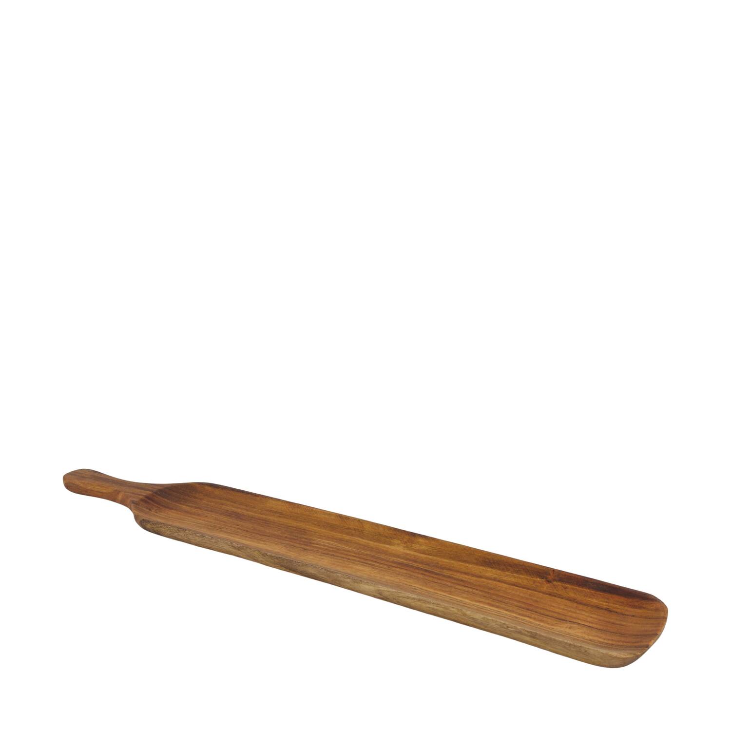 Tray acacia wood with handle 58x10x1.5cm FSC 100%