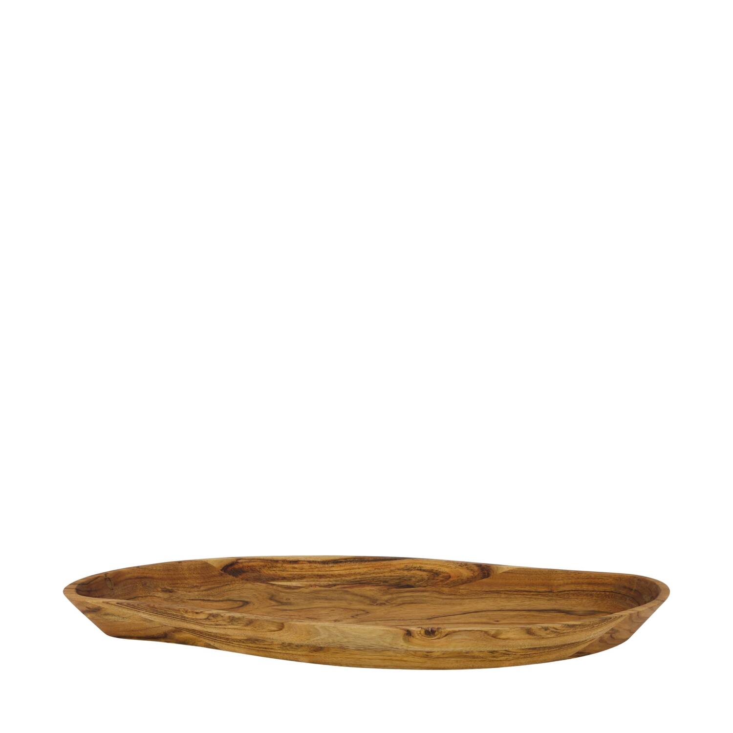Bowl organic acacia wood 58x24x4.5cm FSC 100% - Natural