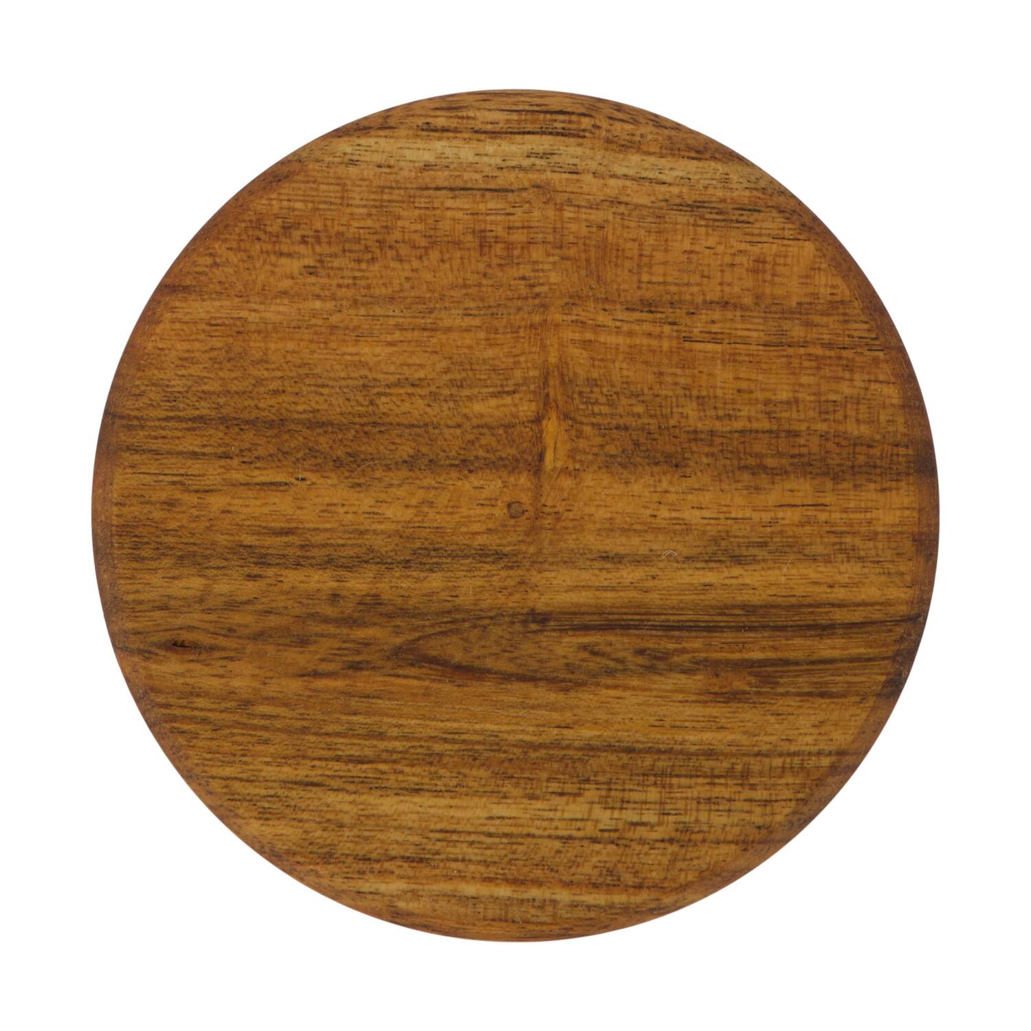 Coaster round acacia wood 10x10x4cm 4pc FSC 100% - Natural