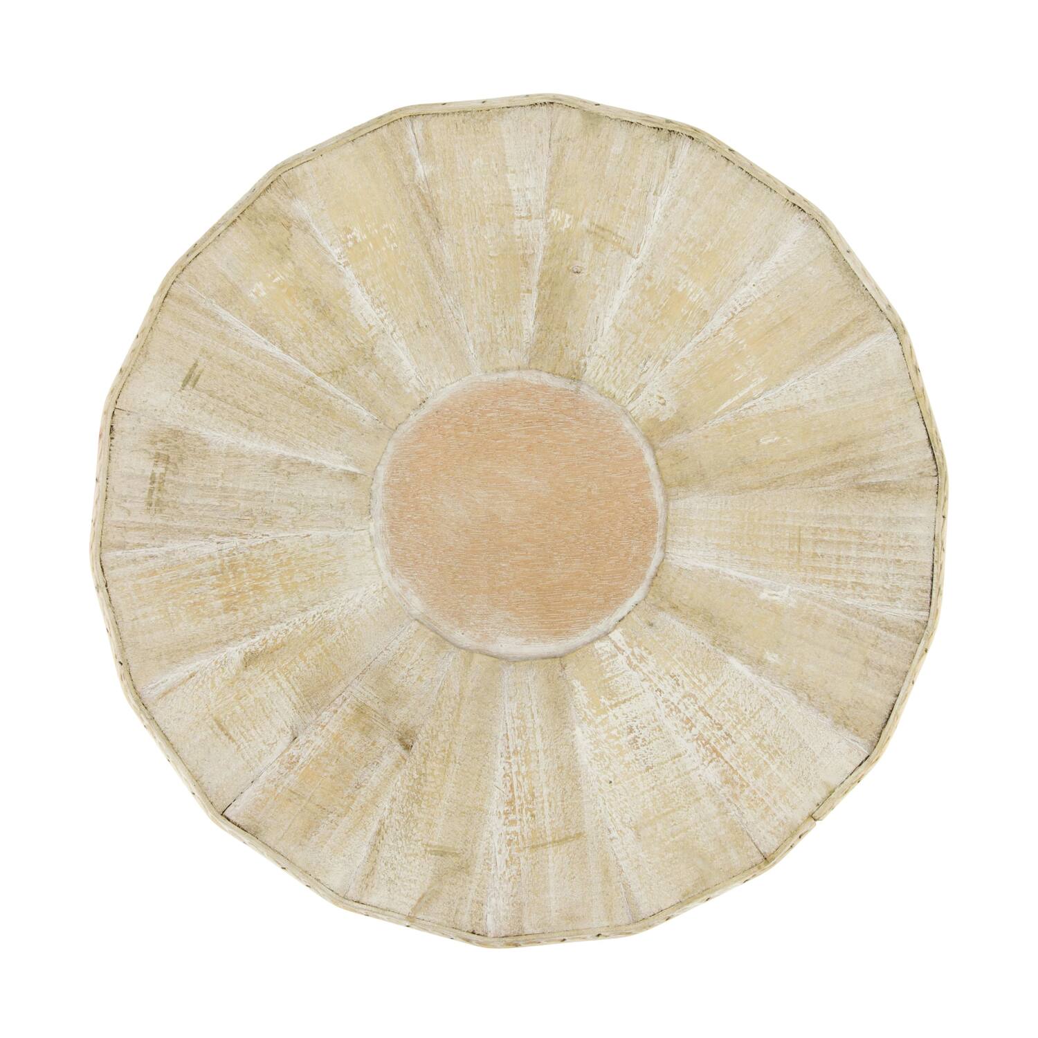Plate round pine wood 35x35x6cm FSC 100% - Natural