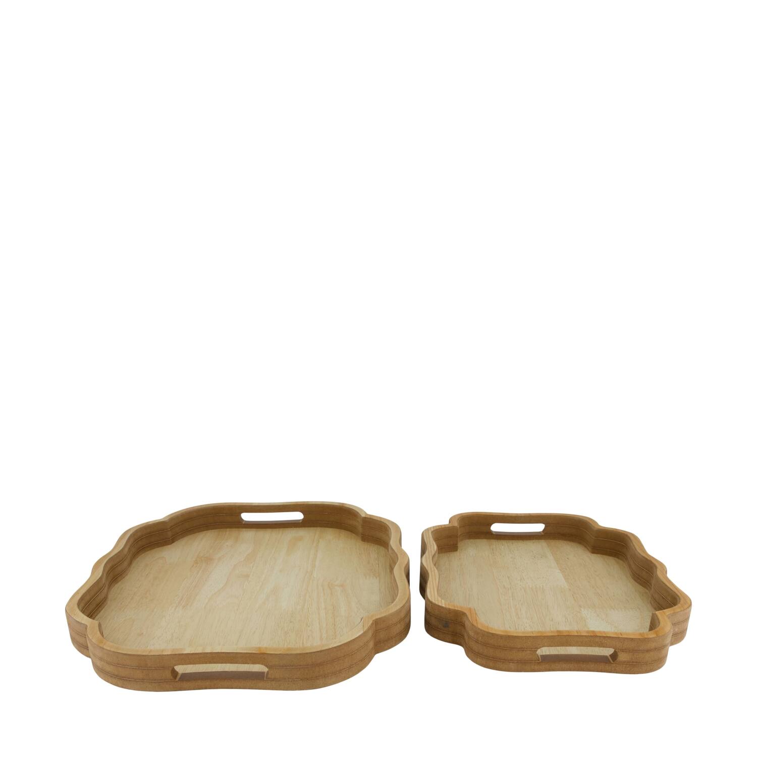 Tray organic mdf 43.5x35x4cm FSC Mix 100% - Natural