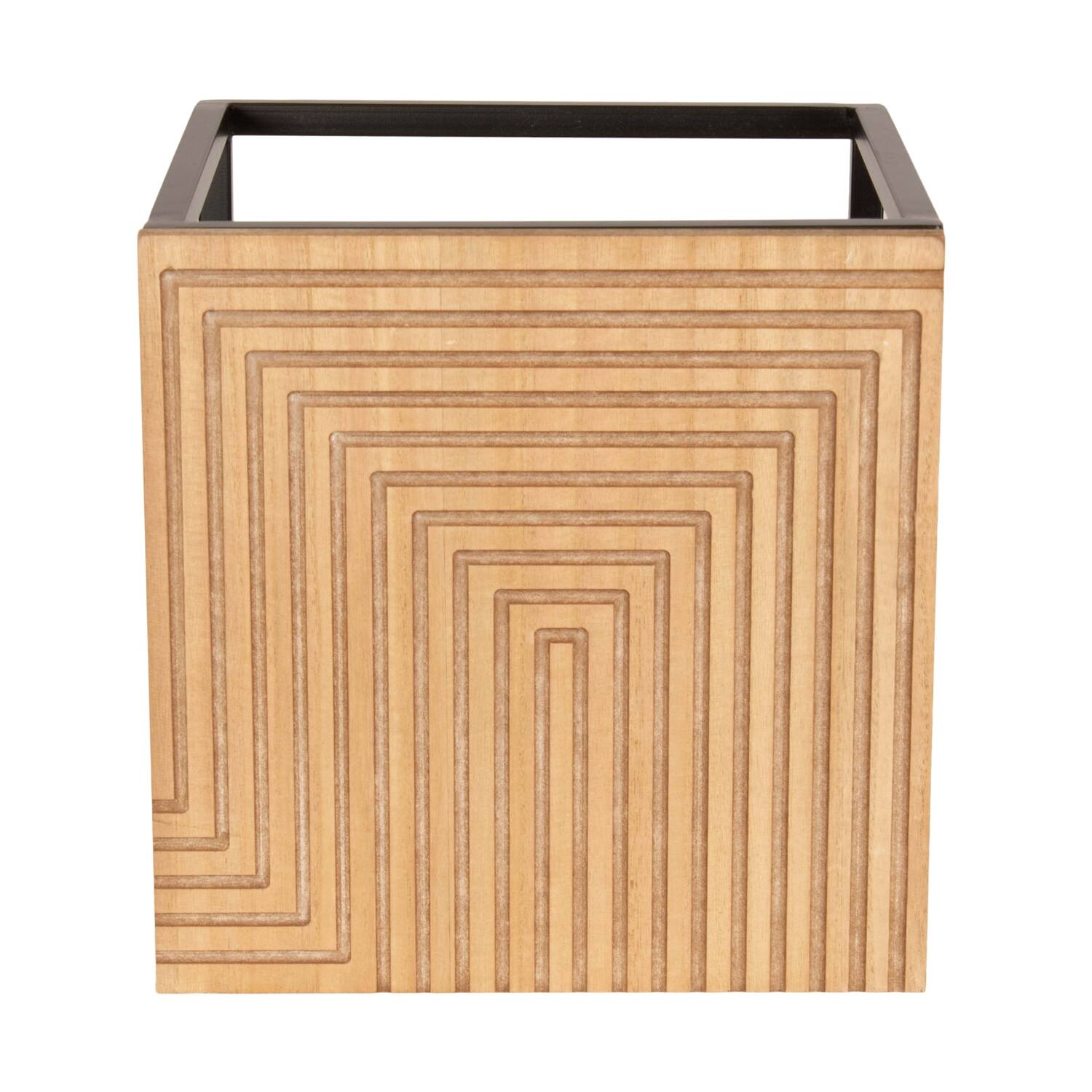 Table square metal / mdf 37x37x37cm S/2 FSC Mix 100%
