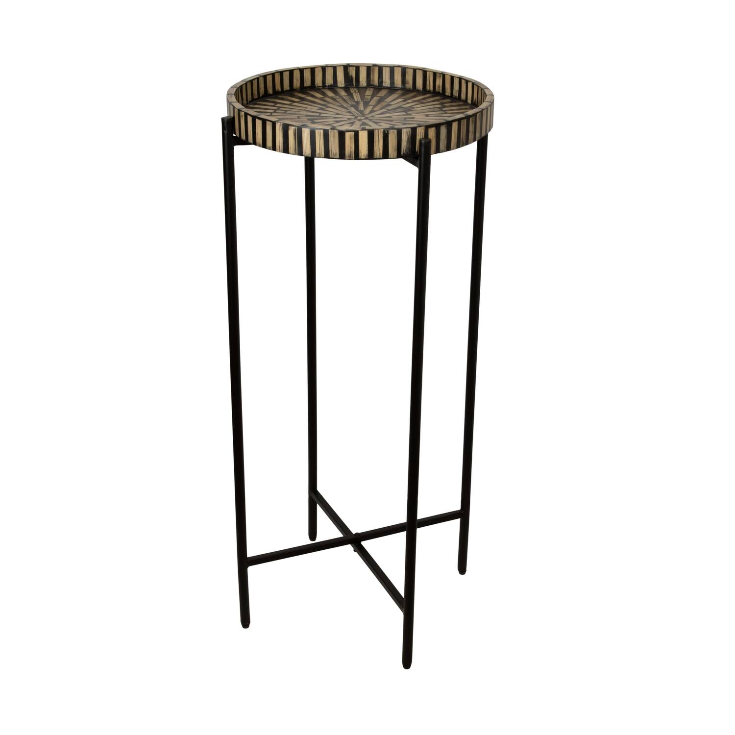 Table mdf / bamboo 38x38x86.5cm KD FSC 100%