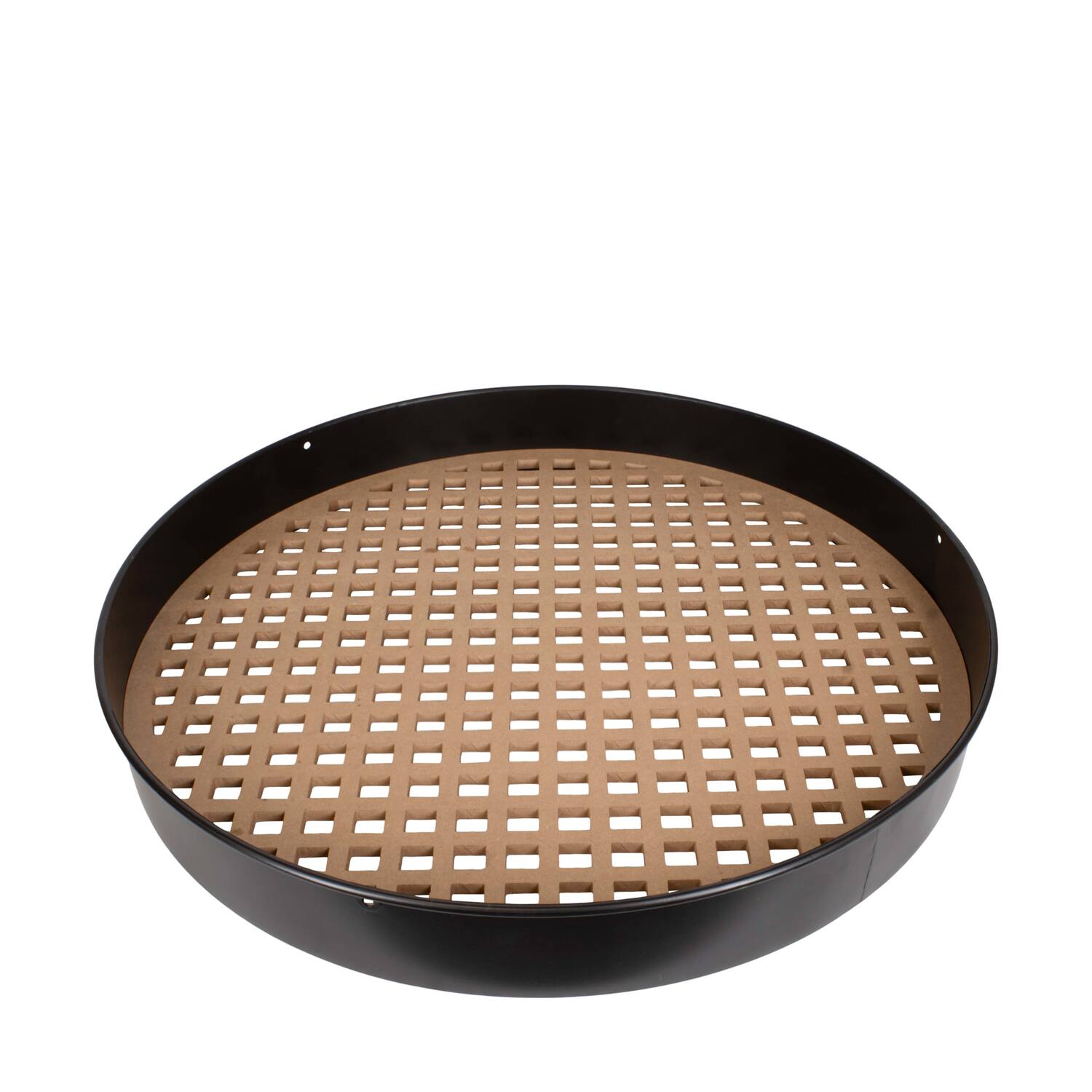 Frame round squares metal mdf 78x78x9cm FSC Mix 100% - Natural