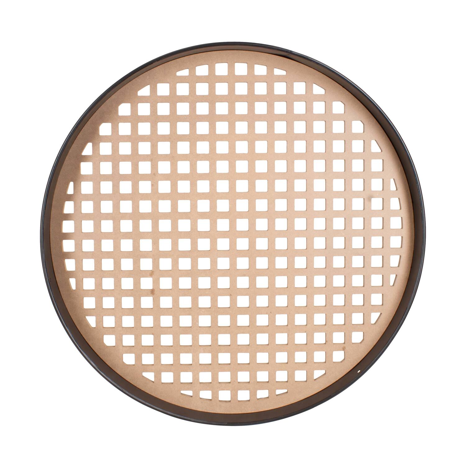 Frame round squares metal mdf 78x78x9cm FSC Mix 100% - Natural