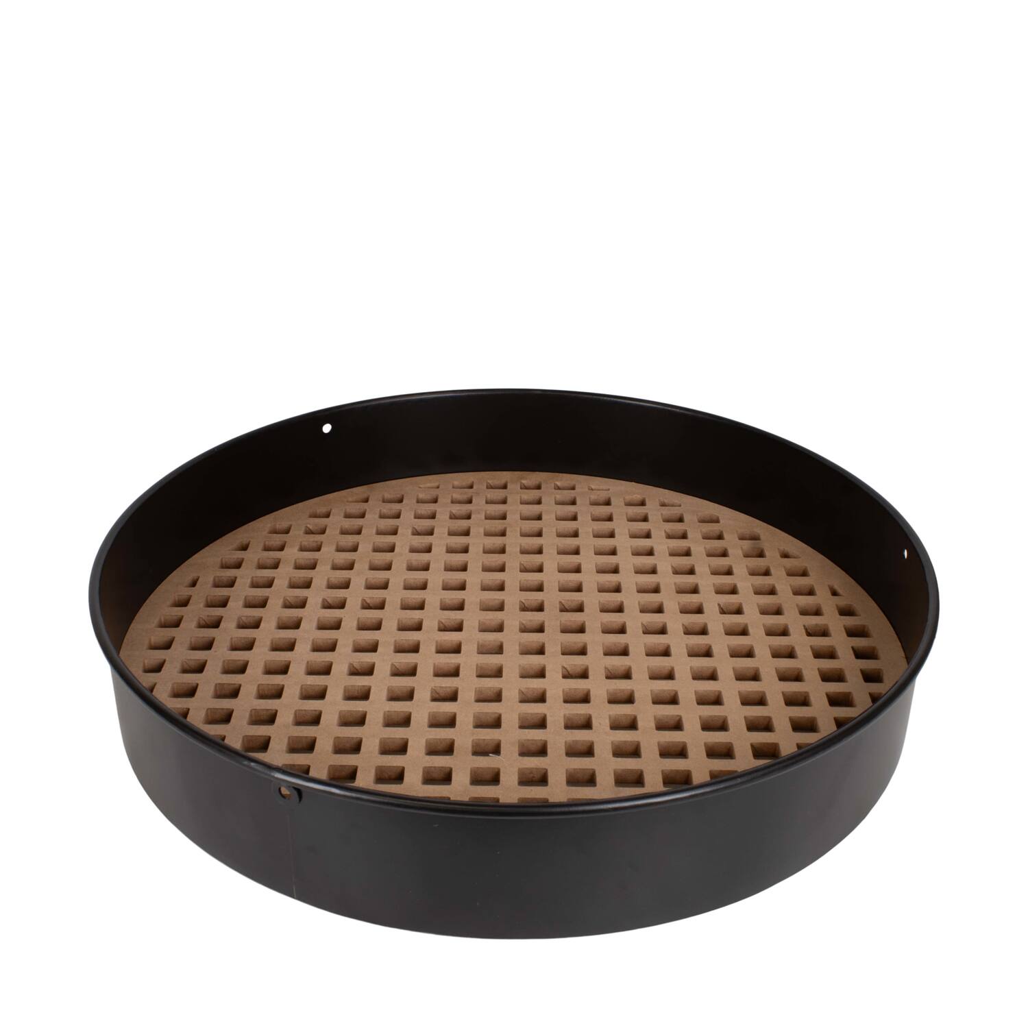 Frame round squares metal mdf 58x58x9cm FSC Mix 100% - Natural