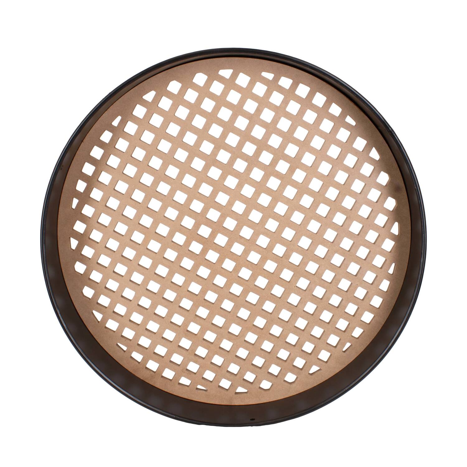 Frame round squares metal mdf 58x58x9cm FSC Mix 100% - Natural