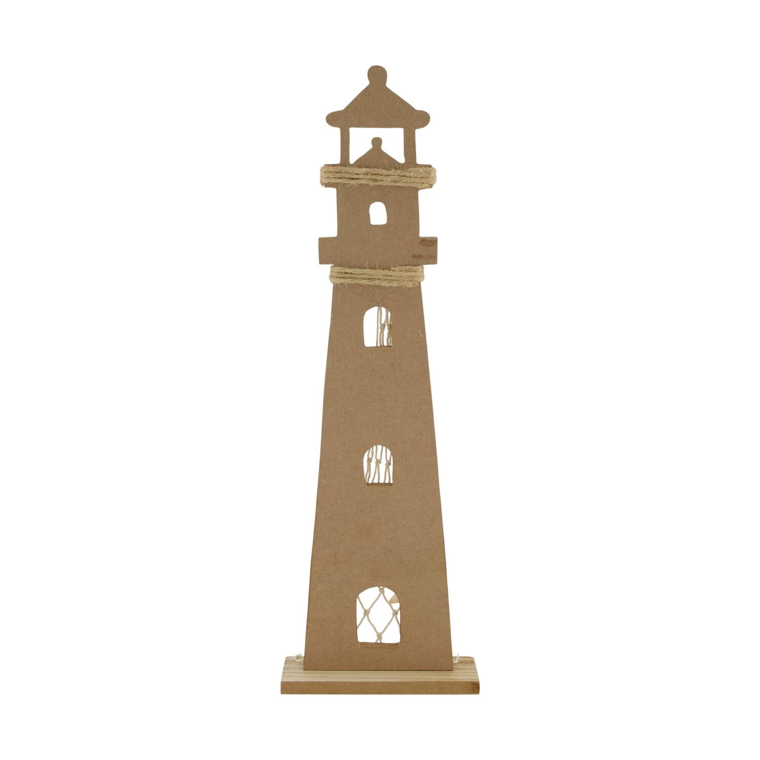 Figurine lighthouse mdf 13x5x41cm FSC 100% - Natural