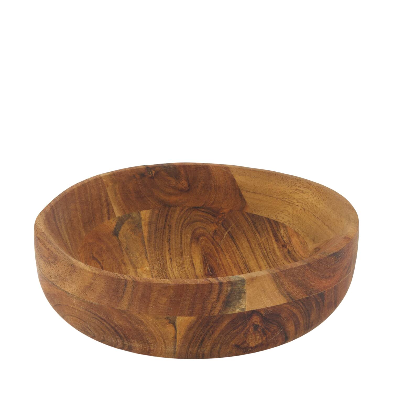 Bowl round acacia wood 22x22x6cm FSC 100% - Natural