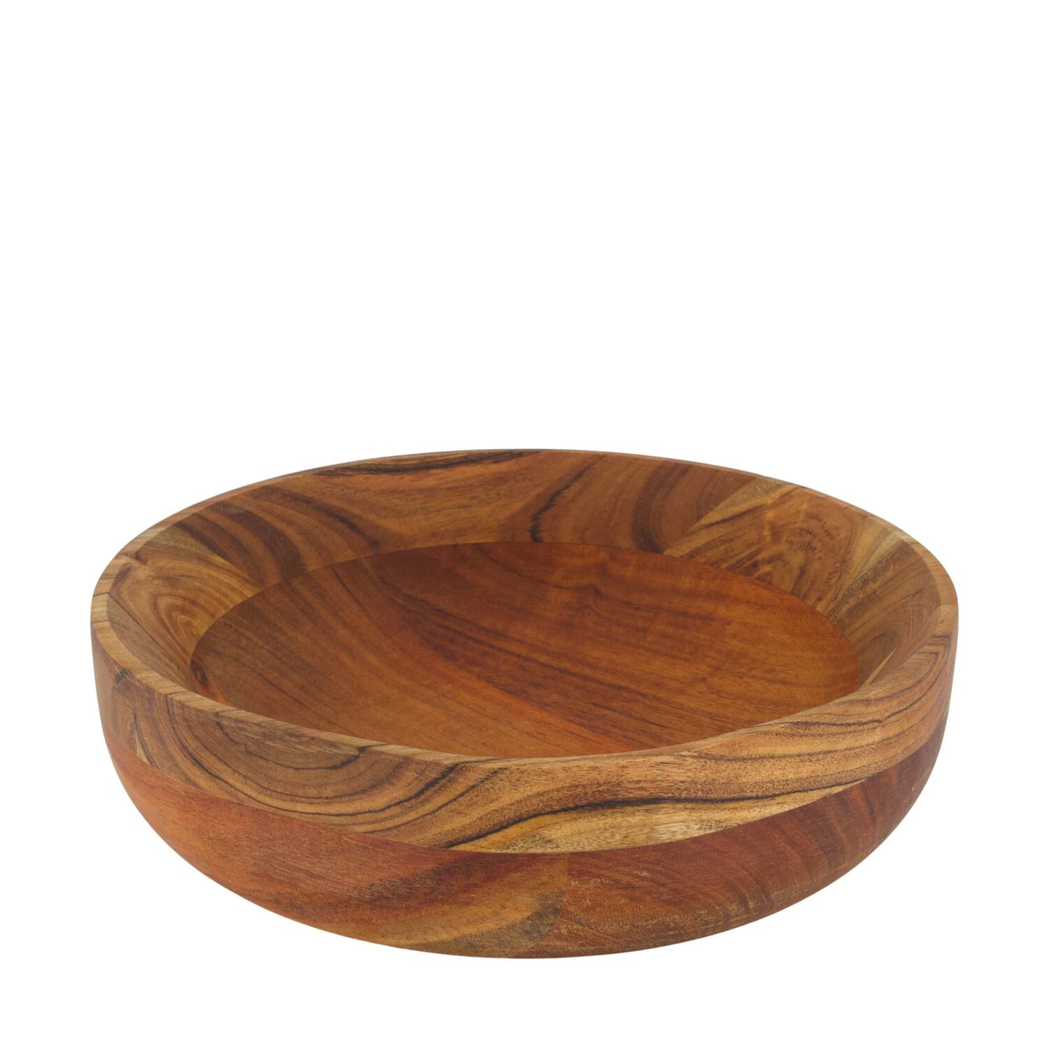 Bowl round acacia wood 28x28x7cm FSC 100% - Natural
