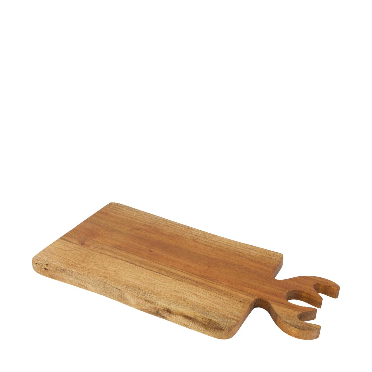 Tray rectangular antlers acacia wood 38x20x1.5cm FSC 100% - Natural