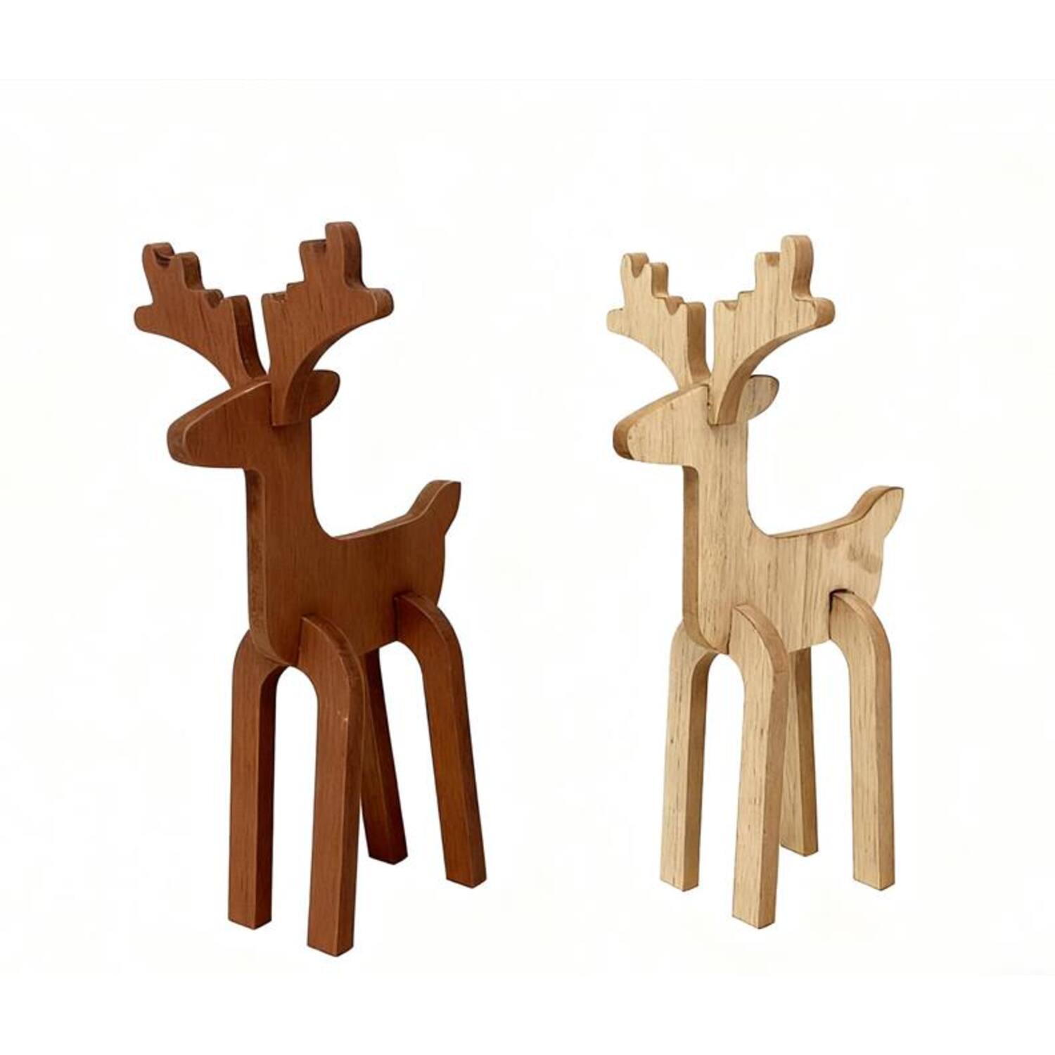 Figurine reindeer mdf 13.5x10.6x24.5cm C/2 FSC 100%