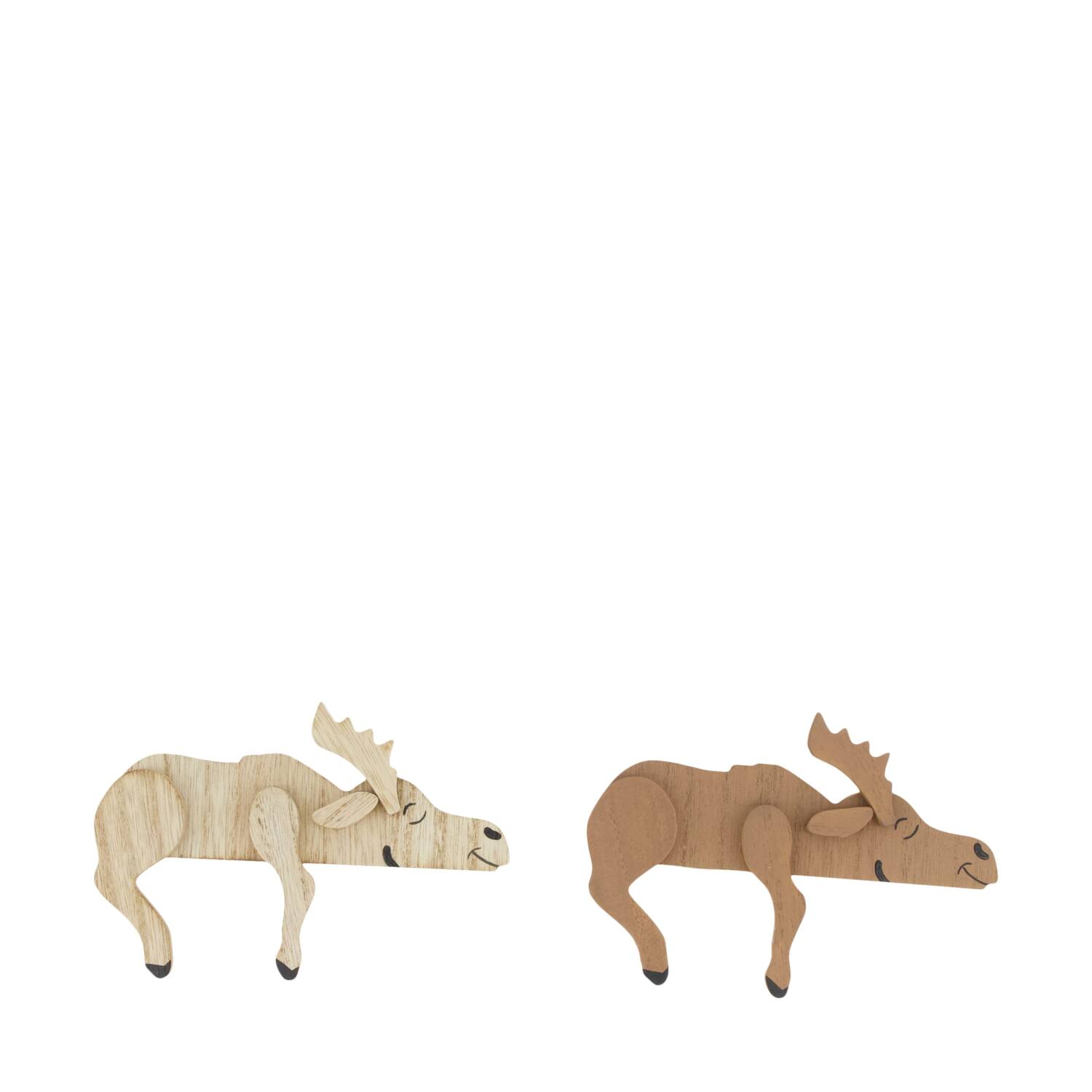 Figurine deer mdf 14x2.4x9.8cm C/2 FSC 100%