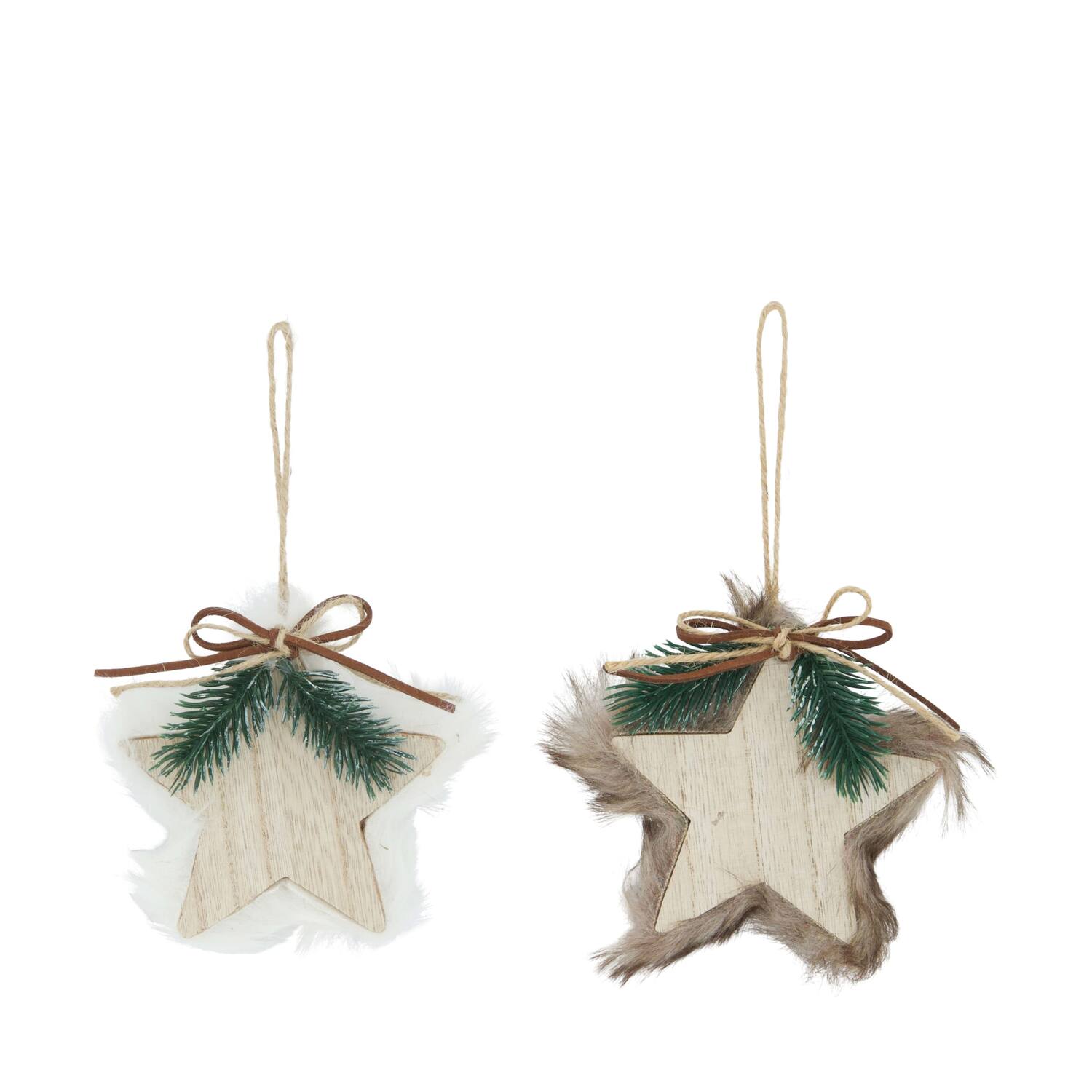 Hanger star mdf 10x10x1.5cm C/2 FSC Mix 100%