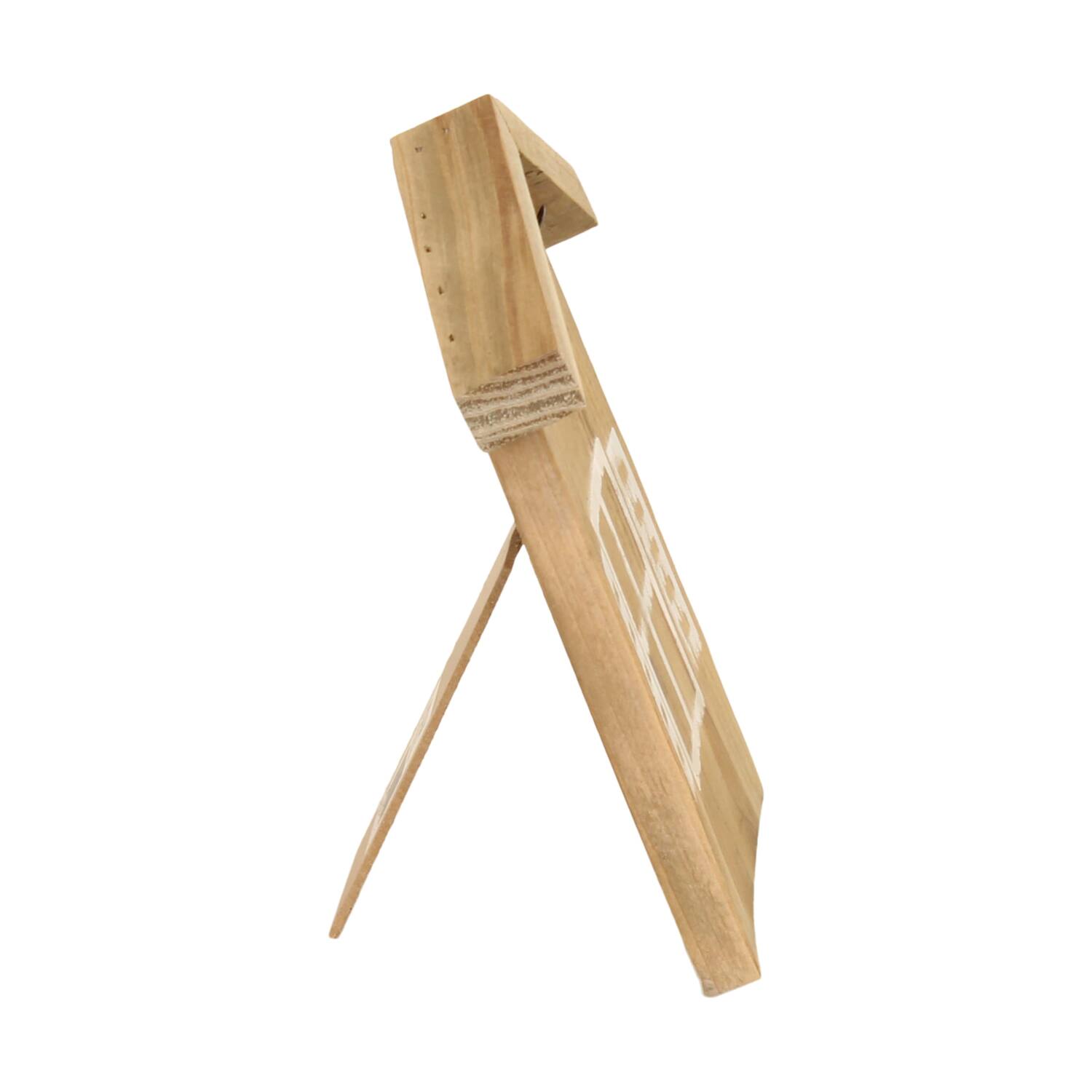 Photoframe poplar wood 16.5x21.5x3cm FSC 100% - Natural
