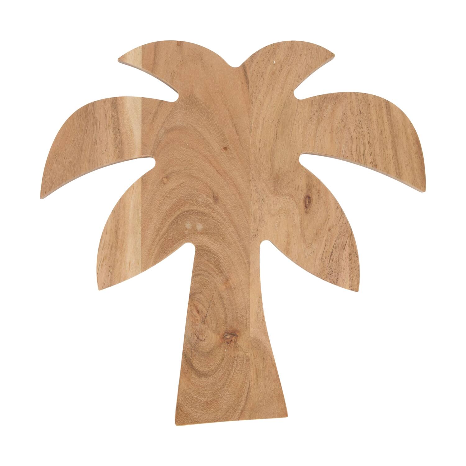 Tray palm tree acacia wood 28x28x1.5cm FSC 100% - Natural