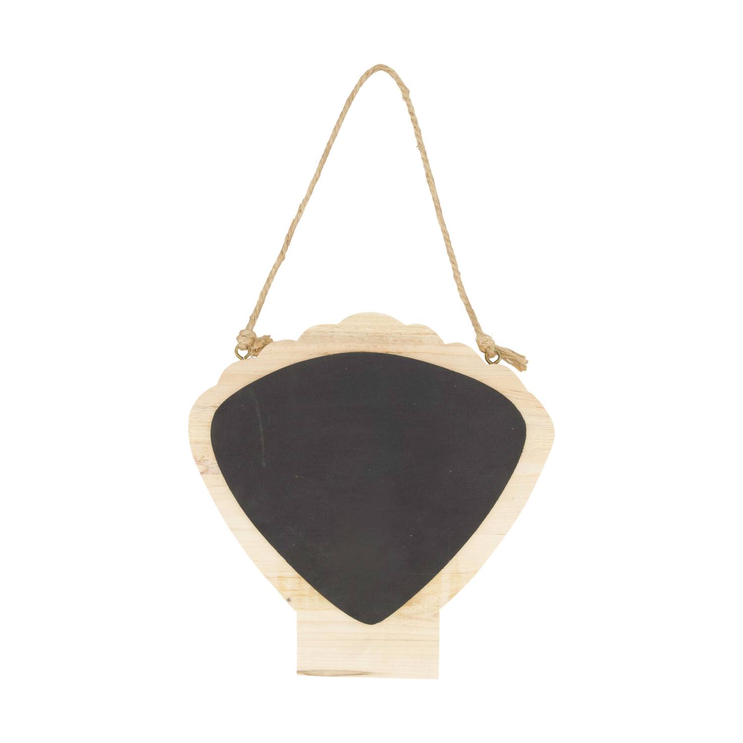 Sign shell blackboard poplar wood 28x28x1.8cm FSC Recycled 100% - Natural