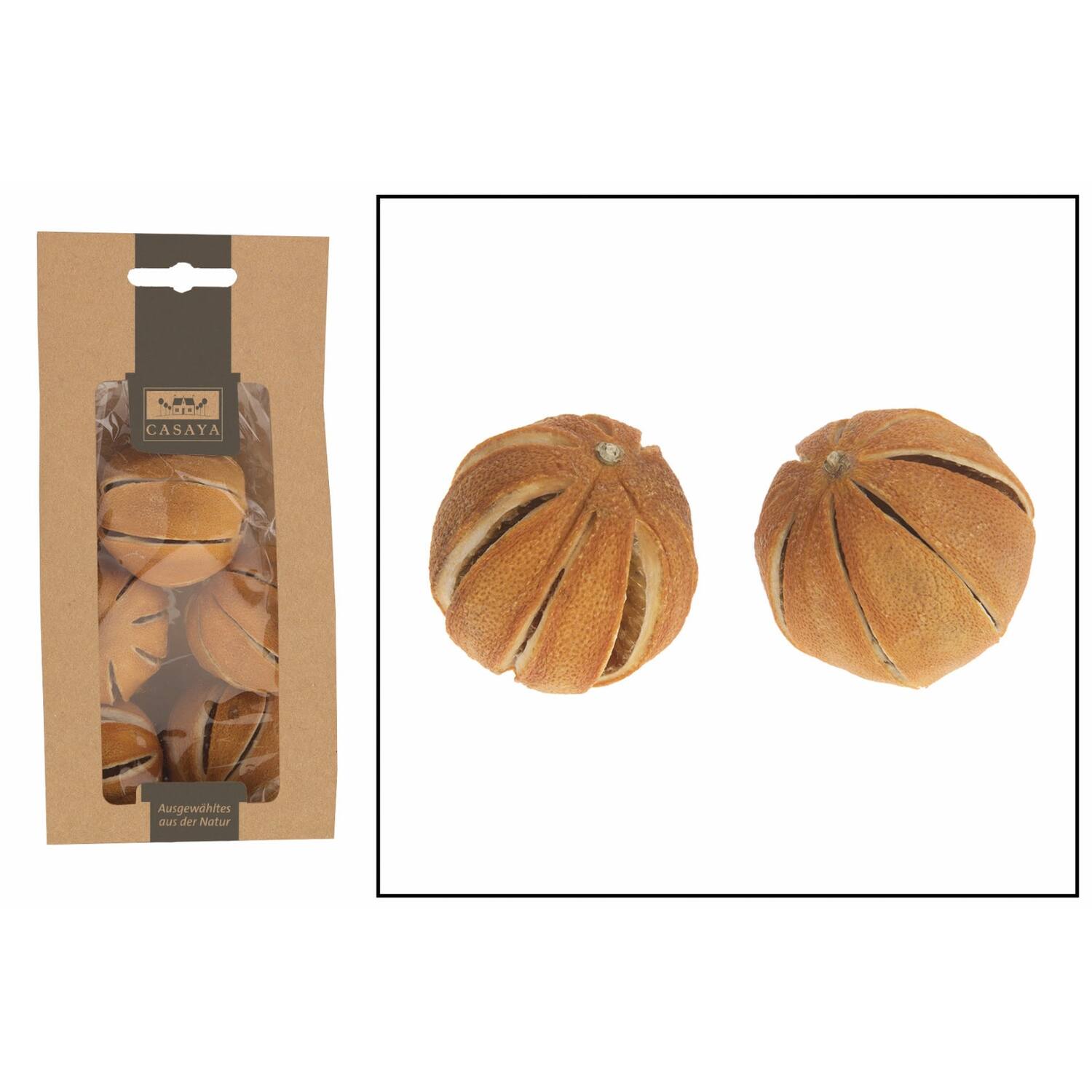 CASAYA Orangen, ca. 100g geschlitzt
