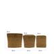 Basket rectangular with lid seagrass 38x38x38cm S3 - Natural