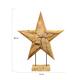 Star erosion wood on stand 55x12x68cm - Natural