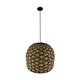 Ceiling light seagrass 38x38x30cm