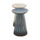 Pillar candle holder ceramic 8x8x11.9cm C2 - Grey