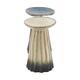 Pillar candle holder ceramic 8x8x11.9cm C2 - Grey