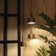 Ceiling light metal 39x39x150cm - Gold