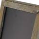 Blackboard stand teak wood 18x32x32cm - Natural