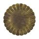 Tray round metal 58x58x3cm - Gold