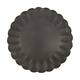 Tray round metal 58x58x3cm - Black