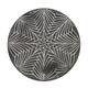 Tray round metal 58.5x58.5x2.3cm - Black