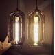 Ceiling light glass 15x15x135cm