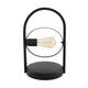 Table lamp metal 22x20x36cm - Black