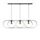 Ceiling light metal 120x27.5x130cm