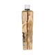 Pillar candle holder erosion wood 18x18x78cm - Natural