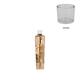 Pillar candle holder erosion wood 18x18x78cm - Natural