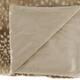 Plaid deer fur polyester 170x130x2cm - Brown