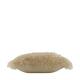 Cushion faux fur polyester 45x45x12cm - Cream